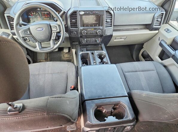 1FTEW1EP0JFD11023 2018 FORD F150 Gray Вид панелі приладів