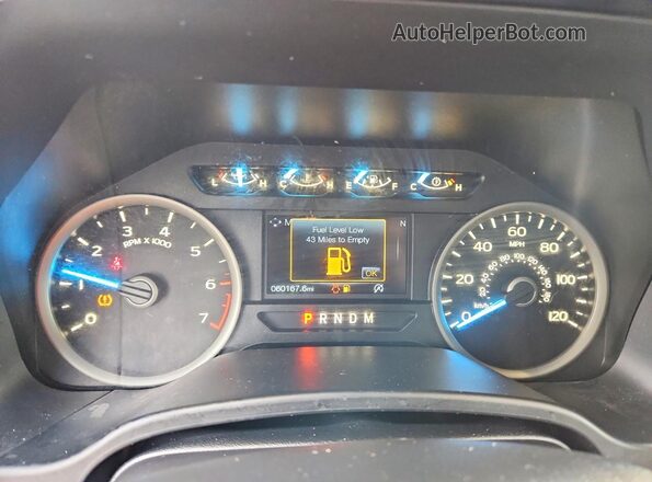 1FTEW1EP0KFB15696 2019 FORD F150 Черный Вид щитка приборов