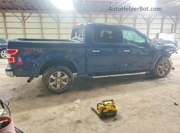 1FTEW1EP0KFB23006 2019 FORD F150 Blue Trasero derecho