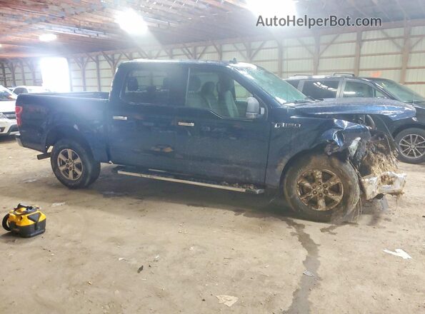 1FTEW1EP0KFB23006 2019 FORD F150 Blue Delantero derecho