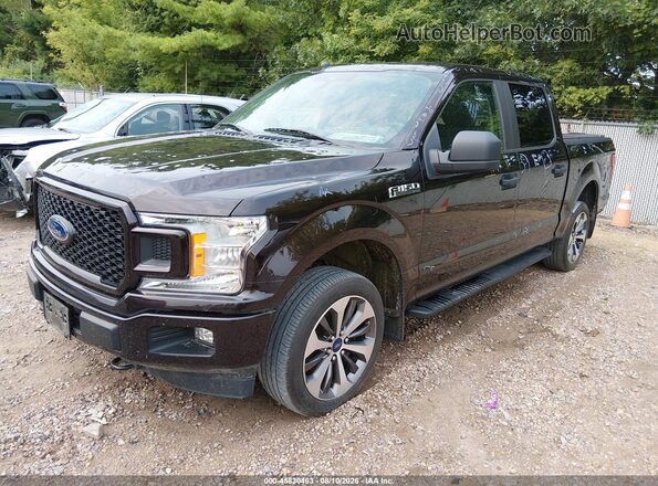 1FTEW1EP0KFB66714 2019 FORD F150 Maroon Vista tres cuartos delantera izquierda