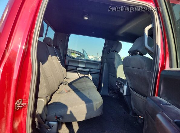 1FTEW1EP0KFC55344 2019 FORD F150 Red Widok tylnych siedzeń