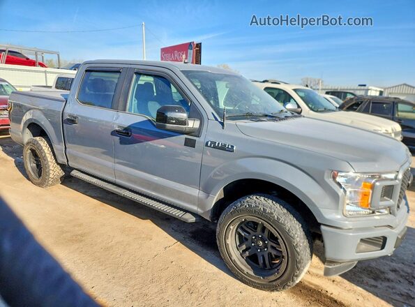 1FTEW1EP0KKC68828 2019 FORD F150 Gray Przód prawy