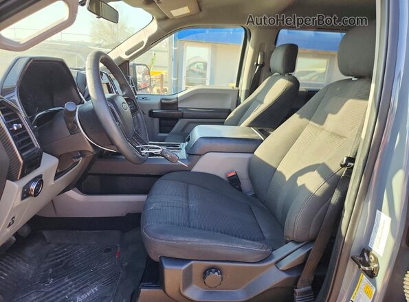 1FTEW1EP0KKC68828 2019 FORD F150 Gray Widok wnętrza z przodu