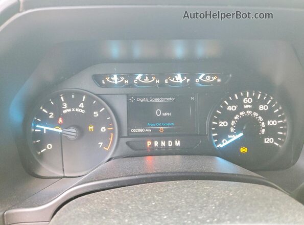 1FTEW1EP0LKE87404 2020 FORD F150 Silver Instrument cluster view