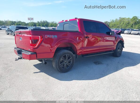 1FTEW1EP0MFD02651 2021 FORD F150 Red უკანა მარჯვენა