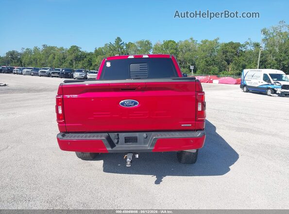 1FTEW1EP0MFD02651 2021 FORD F150 Red 