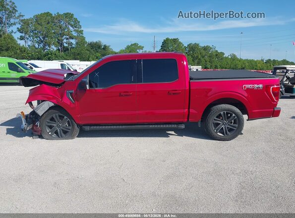 1FTEW1EP0MFD02651 2021 FORD F150 Red სალონის 360-გრადუსიანი ხედი