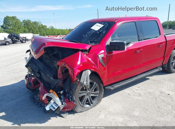 1FTEW1EP0MFD02651 2021 FORD F150 Red 