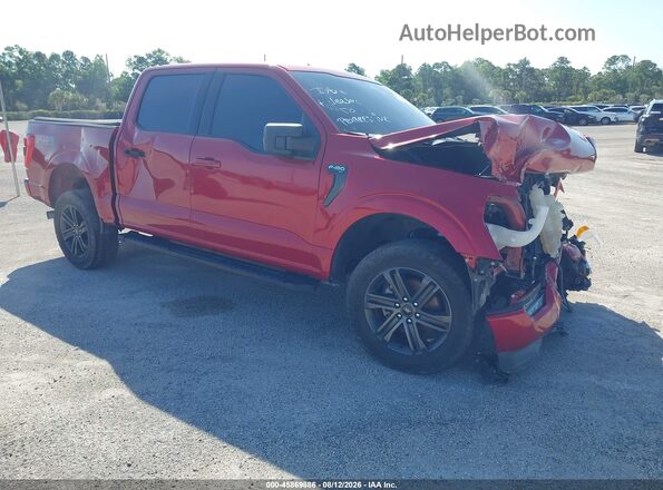 1FTEW1EP0MFD02651 2021 FORD F150 Red 