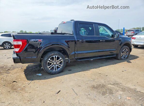 1FTEW1EP0NFC08089 2022 FORD F150 Black უკანა მარჯვენა