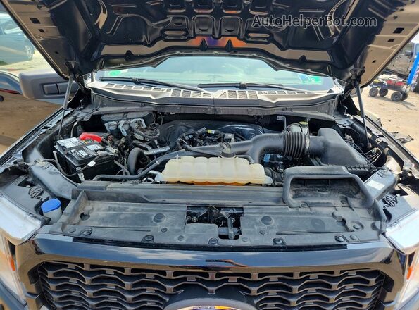 1FTEW1EP0NFC08089 2022 FORD F150 Black უკანა სალონის ხედი