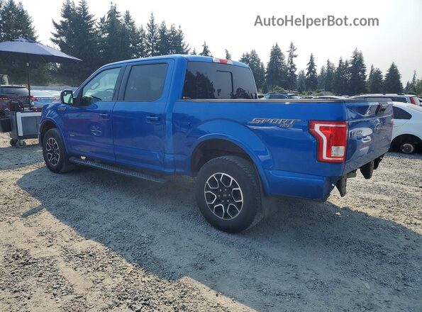 1FTEW1EP1GFD01013 2016 FORD F150 Синий Задняя левая четверть
