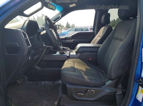 1FTEW1EP1GFD01013 2016 FORD F150 Синий Вид салона спереди