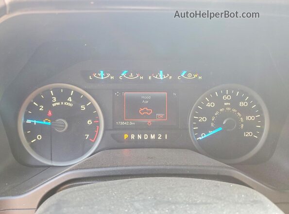 1FTEW1EP1GFD01013 2016 FORD F150 Синий Вид щитка приборов