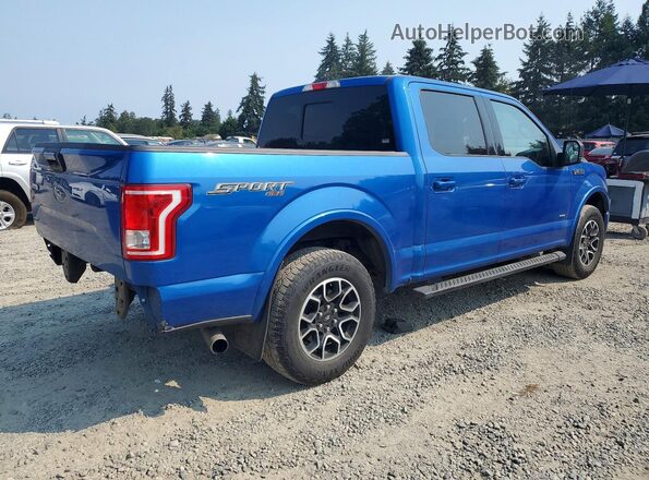 1FTEW1EP1GFD01013 2016 FORD F150 Синий Задняя правая четверть