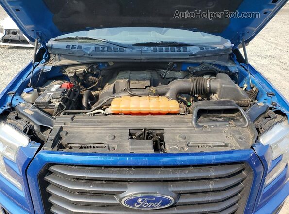 1FTEW1EP1GFD01013 2016 FORD F150 Синий Вид задней части салона