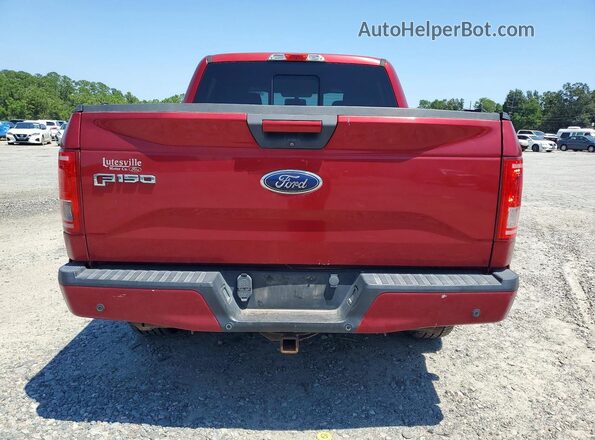 1FTEW1EP1GKE65529 2016 FORD F150 Red Vista trasera