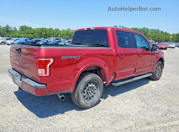 1FTEW1EP1GKE65529 2016 FORD F150 Red Trasero derecho