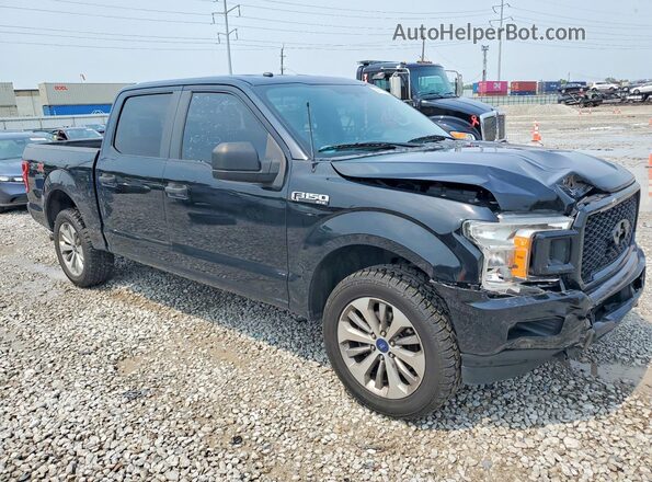 1FTEW1EP1JFA29554 2018 FORD F150 Черный Передняя правая четверть