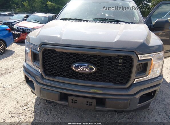 1FTEW1EP1JFE09557 2018 FORD F150 Gray Դիմացի տեսք