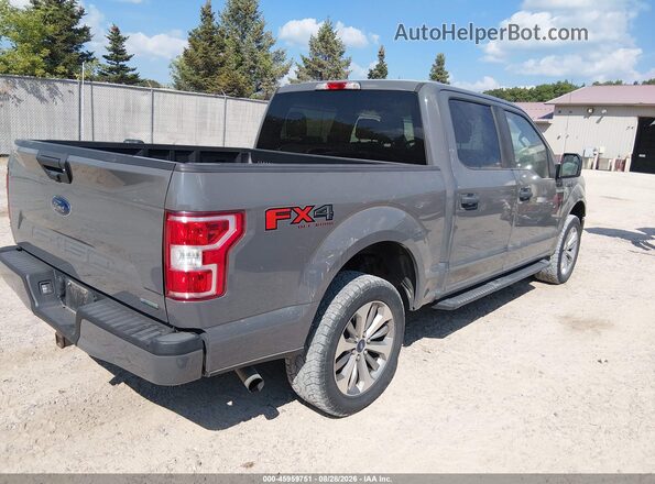 1FTEW1EP1JFE09557 2018 FORD F150 Gray Հետևի աջ
