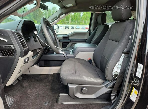 1FTEW1EP1KFB42258 2019 FORD F150 Black Вид салону спереду