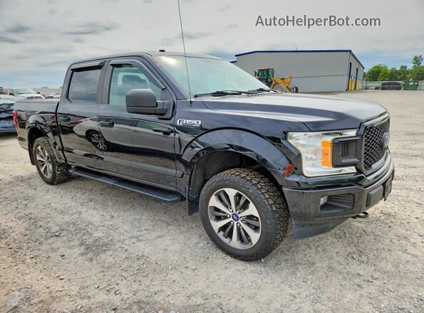 1FTEW1EP1KFB42258 2019 FORD F150 Black Передня права чверть