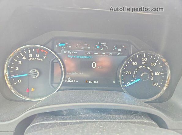 1FTEW1EP1KKD58926 2019 FORD F150 Серый Вид щитка приборов