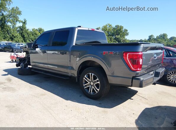 1FTEW1EP1MFA02360 2021 FORD F150 Gray Rear left