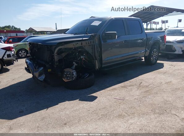1FTEW1EP1MFA02360 2021 FORD F150 Gray Front left