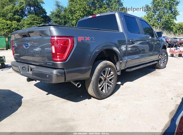 1FTEW1EP1MFA02360 2021 FORD F150 Gray Rear right
