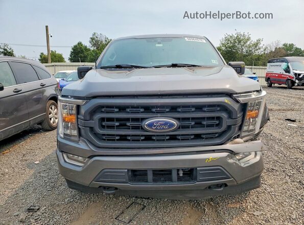 1FTEW1EP1MFB56535 2021 FORD F150 Gray წინა ხედი