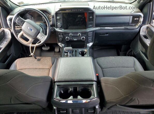 1FTEW1EP1MFB56535 2021 FORD F150 Gray წინა პანელის ხედი