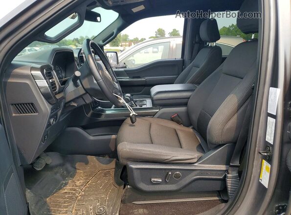 1FTEW1EP1MFB56535 2021 FORD F150 Gray წინა სალონის ხედი