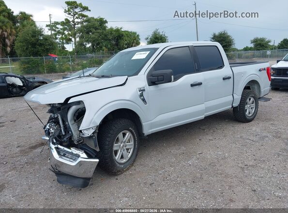 1FTEW1EP1MKF00145 2021 FORD F150 Gray Առջևի ձախ երեք քառորդ տեսարան
