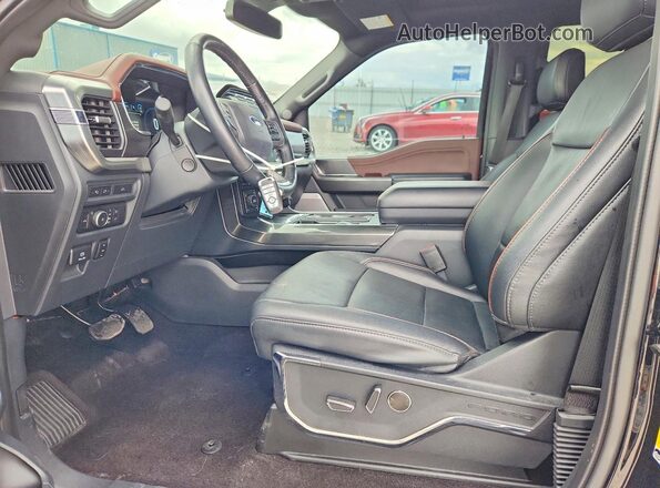 1FTEW1EP1NFA37207 2022 FORD F150 Black Front interior view