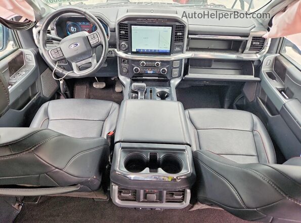 1FTEW1EP1NKF10157 2022 FORD F150 Черный Вид панели приборов