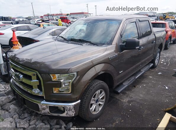 1FTEW1EP2GKD81350 2016 FORD F150 Brown წინა მარცხენა ხედი სამი მეოთხედიდან