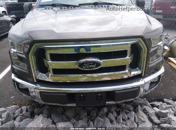 1FTEW1EP2GKD81350 2016 FORD F150 Brown ხელსაწყოთა პანელის ხედი