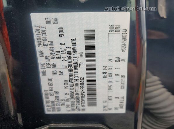 1FTEW1EP2HFB88352 2017 FORD F150 Black Vista del compartimento del motor