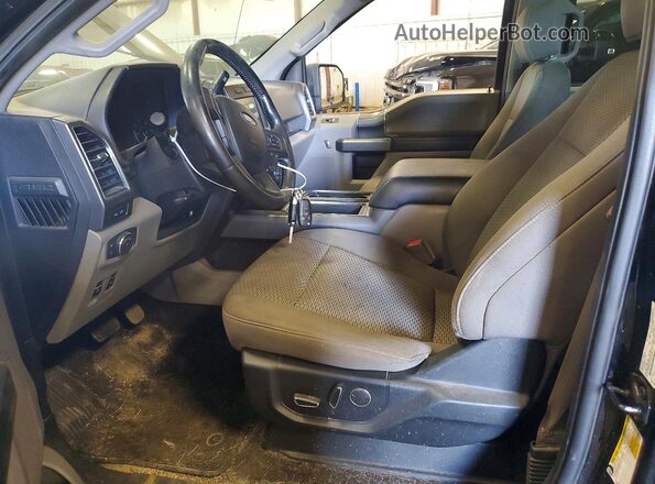 1FTEW1EP2JFB04150 2018 FORD F150 Black წინა სალონის ხედი