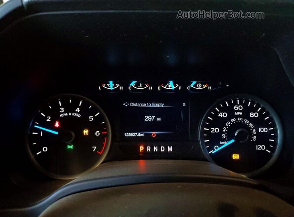 1FTEW1EP2JFB04150 2018 FORD F150 Black ხელსაწყოთა პანელის ხედი