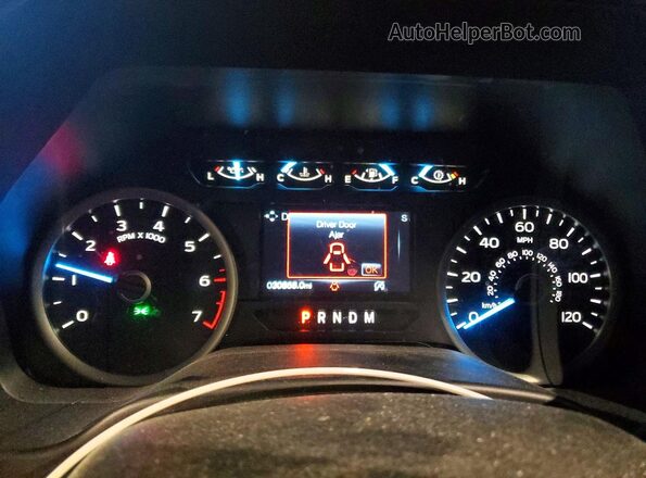 1FTEW1EP2KFB63068 2019 FORD F150 Red Вид щитка приладів