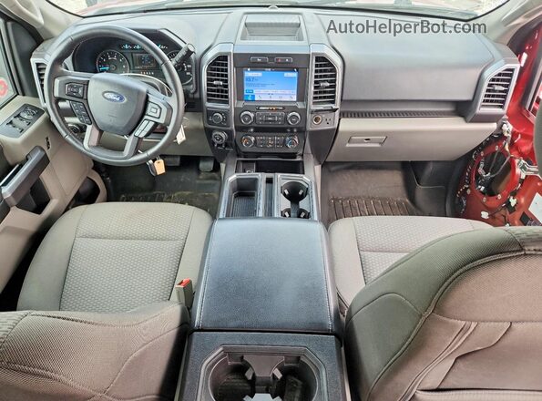 1FTEW1EP2KFC06517 2019 FORD F150 Red Widok deski rozdzielczej