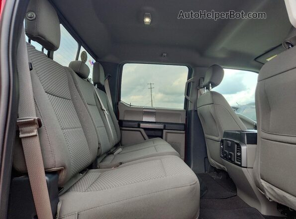 1FTEW1EP2KFC06517 2019 FORD F150 Red Widok tylnych siedzeń
