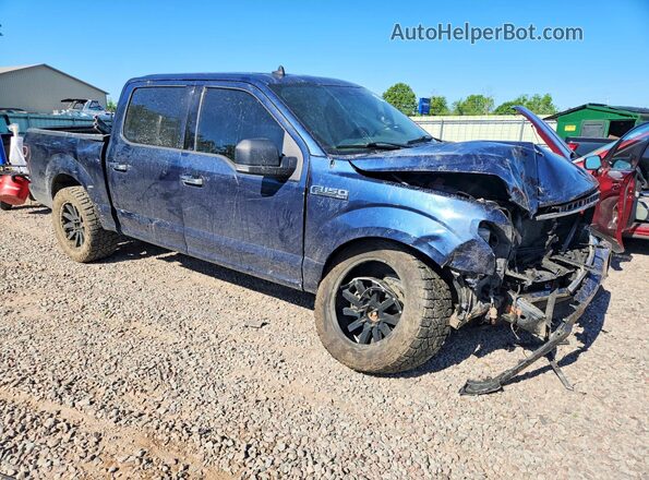 1FTEW1EP2LFC27773 2020 FORD F150 Blue Передня права чверть