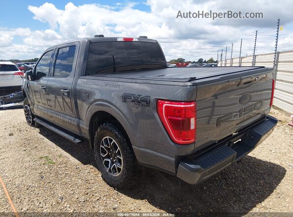 1FTEW1EP2MFA48828 2021 FORD F150 Gray Trasero izquierdo