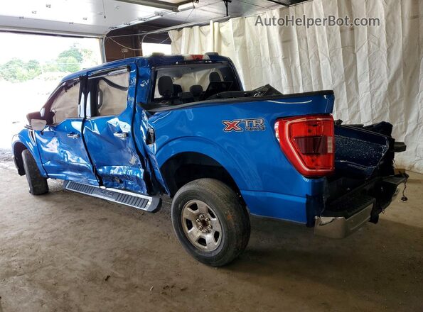 1FTEW1EP2MFB32468 2021 FORD F150 Blue Tył lewy