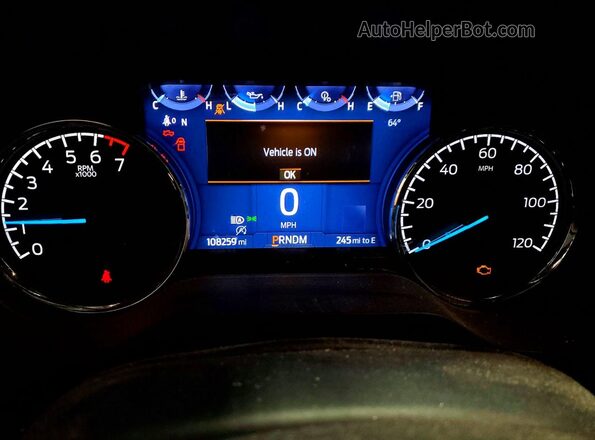 1FTEW1EP2MFB78768 2021 FORD F150 Gray Instrument cluster view